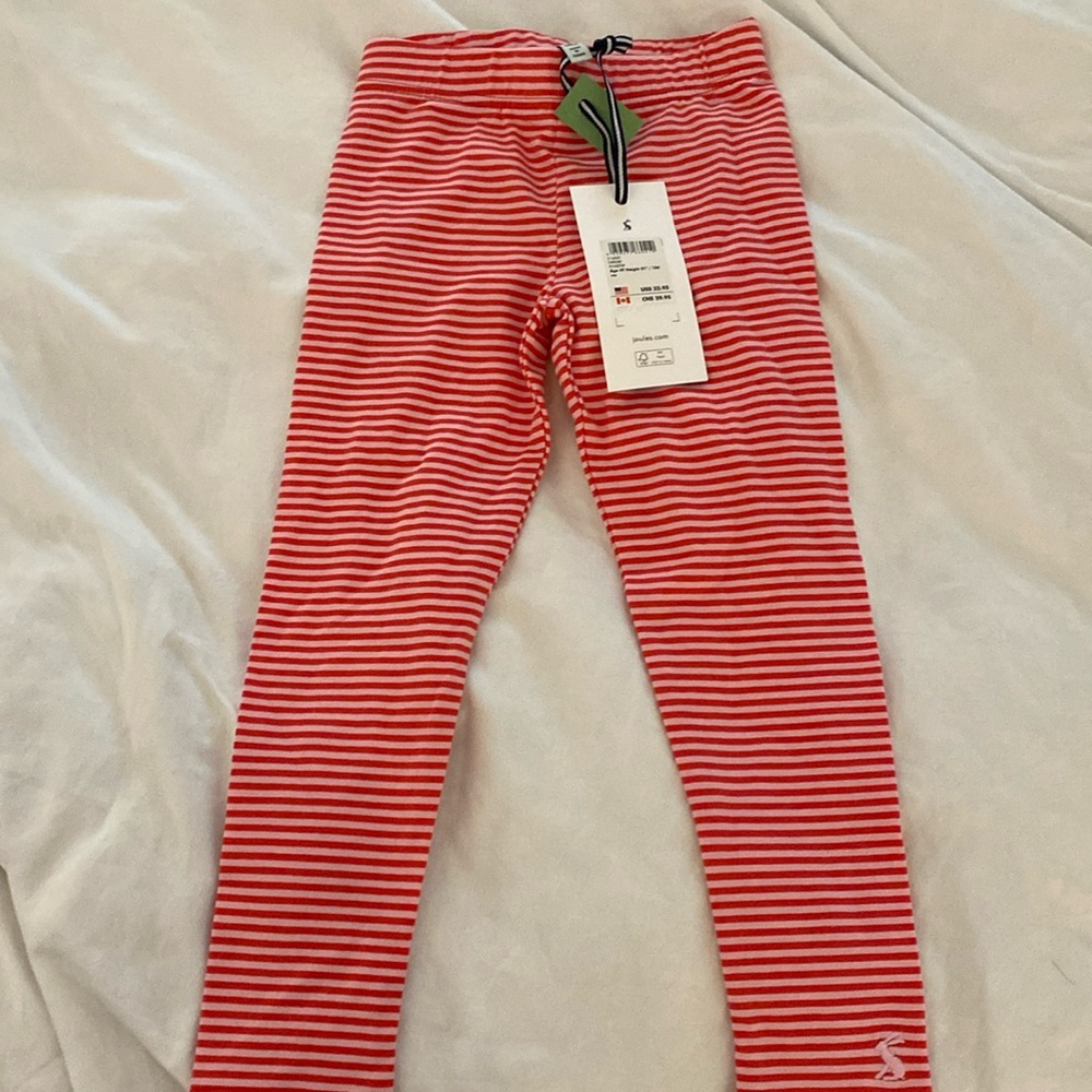 joules size 4 striped leggings, NWT